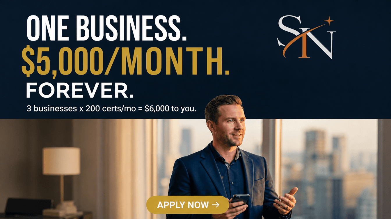 Five ways agents get paid -- vacation cert, savings cert, signups, setup fees, monthly bonuses